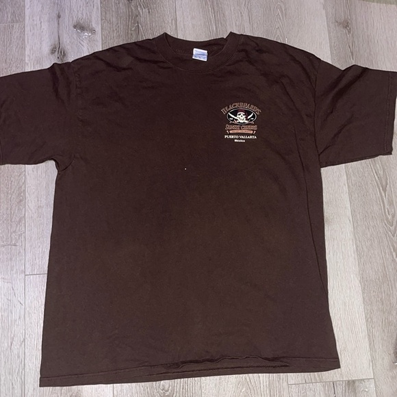 Brown oversized puerto Vallarta t shirt - Picture 1 of 3